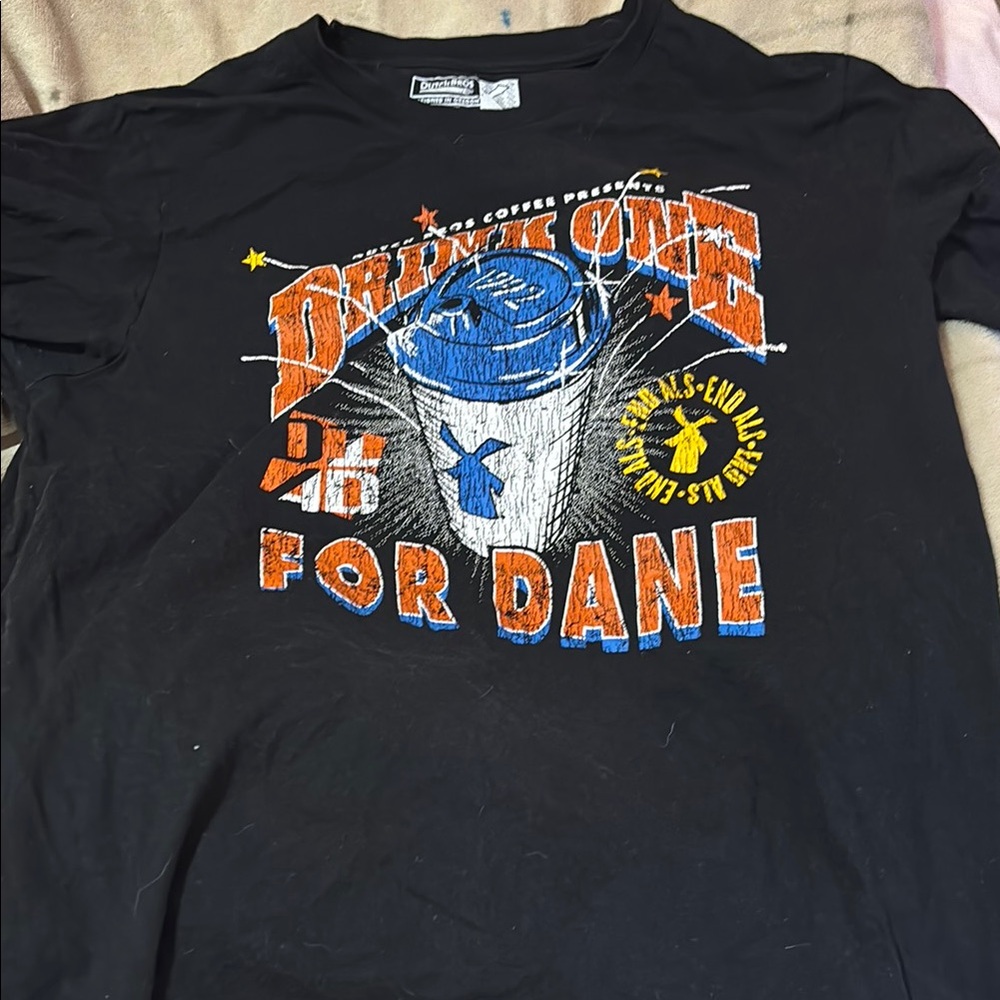 Black T-Shirt with Bold Graphic Design